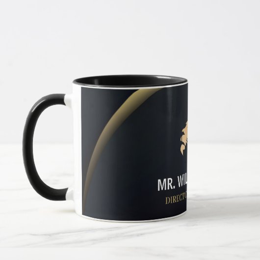 Mug Logo Professionnel Élégant Lion (Gauche)