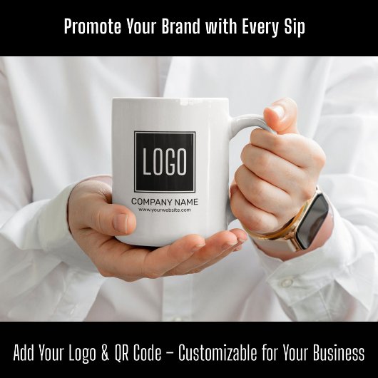 Mug Logo professionnel personnalisé et code QR personn