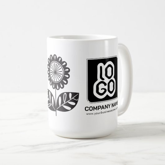 Mug Logo promotionnel des Modèles d'entreprise (Devant droit)