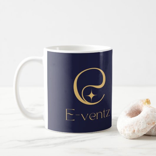 Mug Logo promotionnel Marine Blue & Gold Marketing (Avec donut)