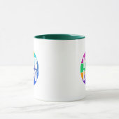 Mug Logo promotionnel pour l'entreprise, vert (Centre)
