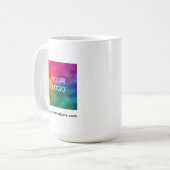 Mug Logo QR Code Scan Me Modern Elegant Simple (Devant gauche)