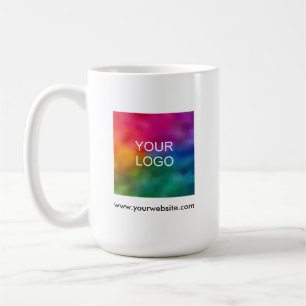 Mug Logo QR Code Scan Me Modern Elegant Simple