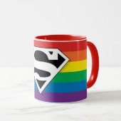 Mug Logo Rainbow Superman (Devant droit)