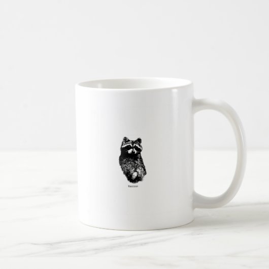 Mug Logo raton laveur de schéma (Droite)