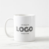 Mug Logo rectangulaire moderne noir Promo (Gauche)