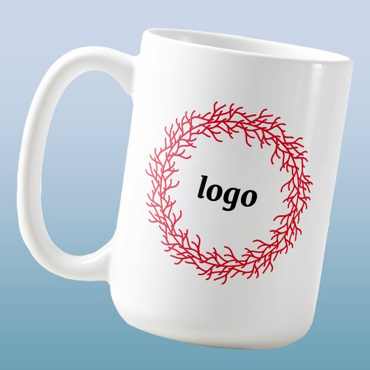 Mug Logo Red Wreath Vacances d'affaires