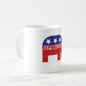 Mug Logo républicain d'éléphant (Devant gauche)