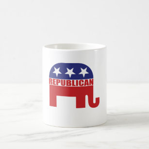 Mug Logo républicain d'éléphant
