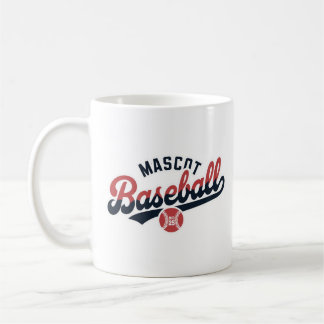 Mug Logo rétro de baseball Mascot