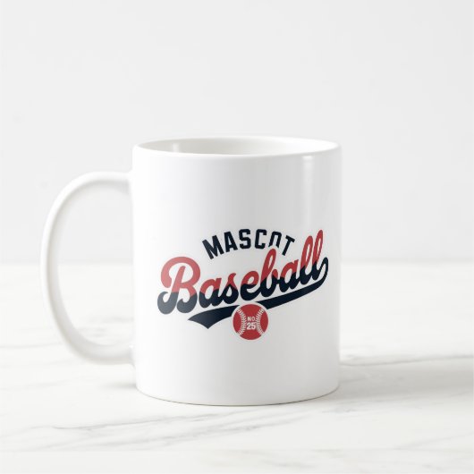 Mug Logo rétro de baseball Mascot (Gauche)
