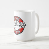 Mug Logo rétro de Da Nang vietnam (Devant droit)