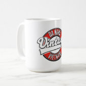Mug Logo rétro de Da Nang vietnam (Devant gauche)