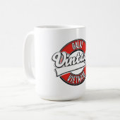 Mug Logo rétro de Dalat vietnam (Devant gauche)