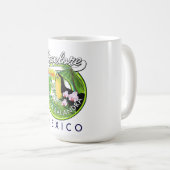 Mug Logo rétro de Playa Balandra Mexique (Devant droit)