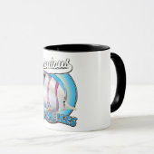 Mug Logo rétro des Seychelles fabuleux (Devant droit)