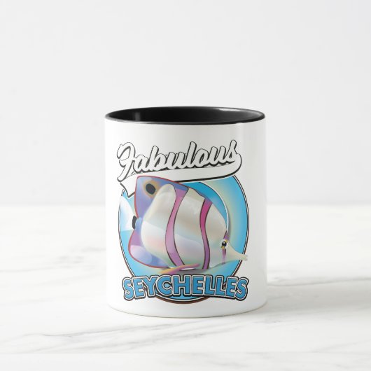 Mug Logo rétro fabuleux des Seychelles (Centre)