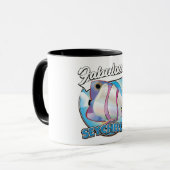 Mug Logo rétro fabuleux des Seychelles (Devant gauche)
