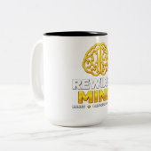 Mug Logo Rewired Mind - Mug à Café Noir (Devant gauche)
