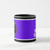 Mug Logo Roller Derby Équipe Nom Uniforme Violet Noir (Centre)