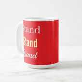 Mug Logo Rouge Debout (Devant gauche)