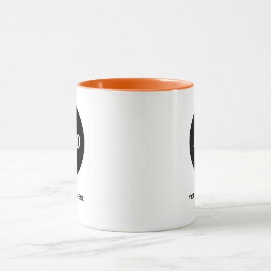 Mug Logo simple et commerce de texte (Centre)