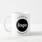 Mug Logo simple et commerce de texte (Gauche)