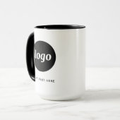 Mug Logo simple et promotion de texte (Devant gauche)