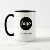 Mug Logo simple et promotion de texte (Gauche)