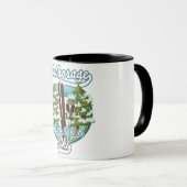 Mug logo ski Anchorage Alaska (Devant droit)