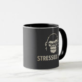 Mug Logo Stressed Ape Studios N&B (Devant droit)