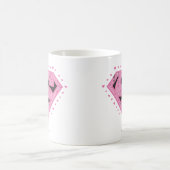 Mug Logo super-fille en uniforme noir et rose (Centre)
