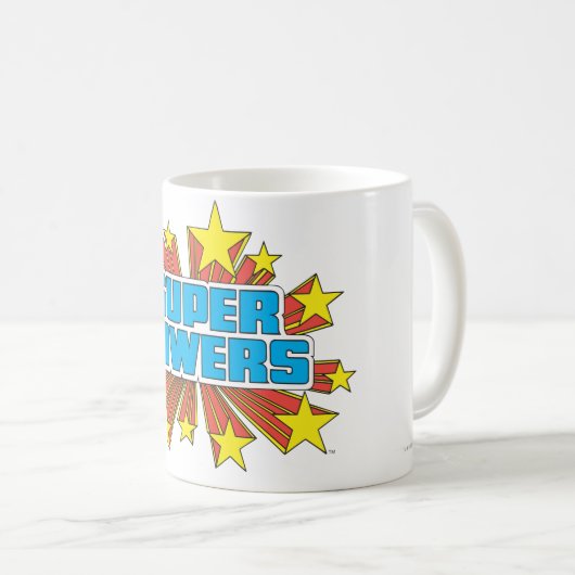 Mug Logo Super Powers™ bleu (Devant droit)