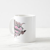 Mug Logo Supergirl avec Rose (Devant gauche)