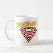 Mug Logo Supergirl Grunge Rose (Gauche)