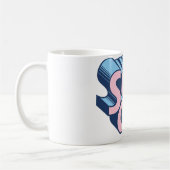 Mug Logo Supergirl rose et bleu (Gauche)