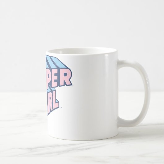 Mug Logo Supergirl rose et bleu (Droite)