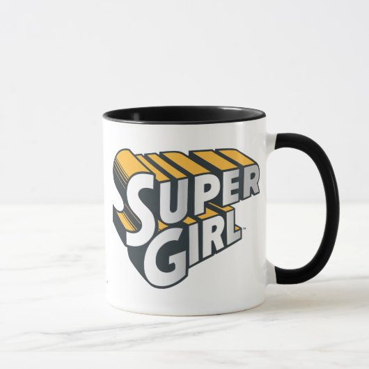 Mug Logo Supergirl Silver et Orange (Droite)