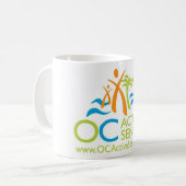 Mug Logo-Tasse d'OCActiveSeniors (Devant gauche)