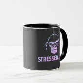 Mug Logo vert des studios Stressed Ape (Devant droit)