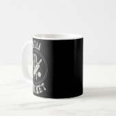 Mug Logo vintage de cricket d'Inde (Devant gauche)