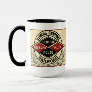 Mug Logo Vintage du chemin de fer Illinois Central