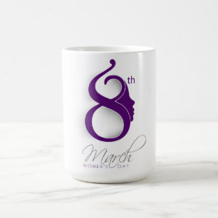 Mug Logo violet de la Journée internationale de la fem