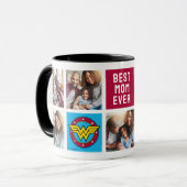 Mug Logo Wonder Woman | Maman Photo Collage (Devant gauche)