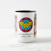 Mug Logo Wonder Woman | Meilleure photo grand-mère (Centre)