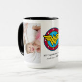 Mug Logo Wonder Woman | Meilleure photo grand-mère (Devant gauche)