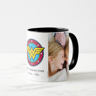 Mug Logo Wonder Woman   Meilleure photo grand-mère