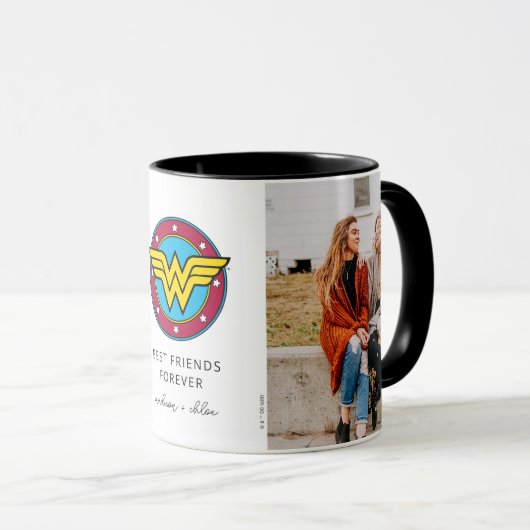 Mug Logo Wonder Woman | Meilleures photos d'amis (Devant droit)