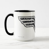 Mug Logo Wonder Woman Paisley (Gauche)