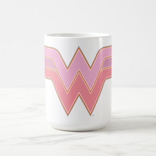 Mug Logo Wonder Woman Rose and Orange Mesh (Centre)
